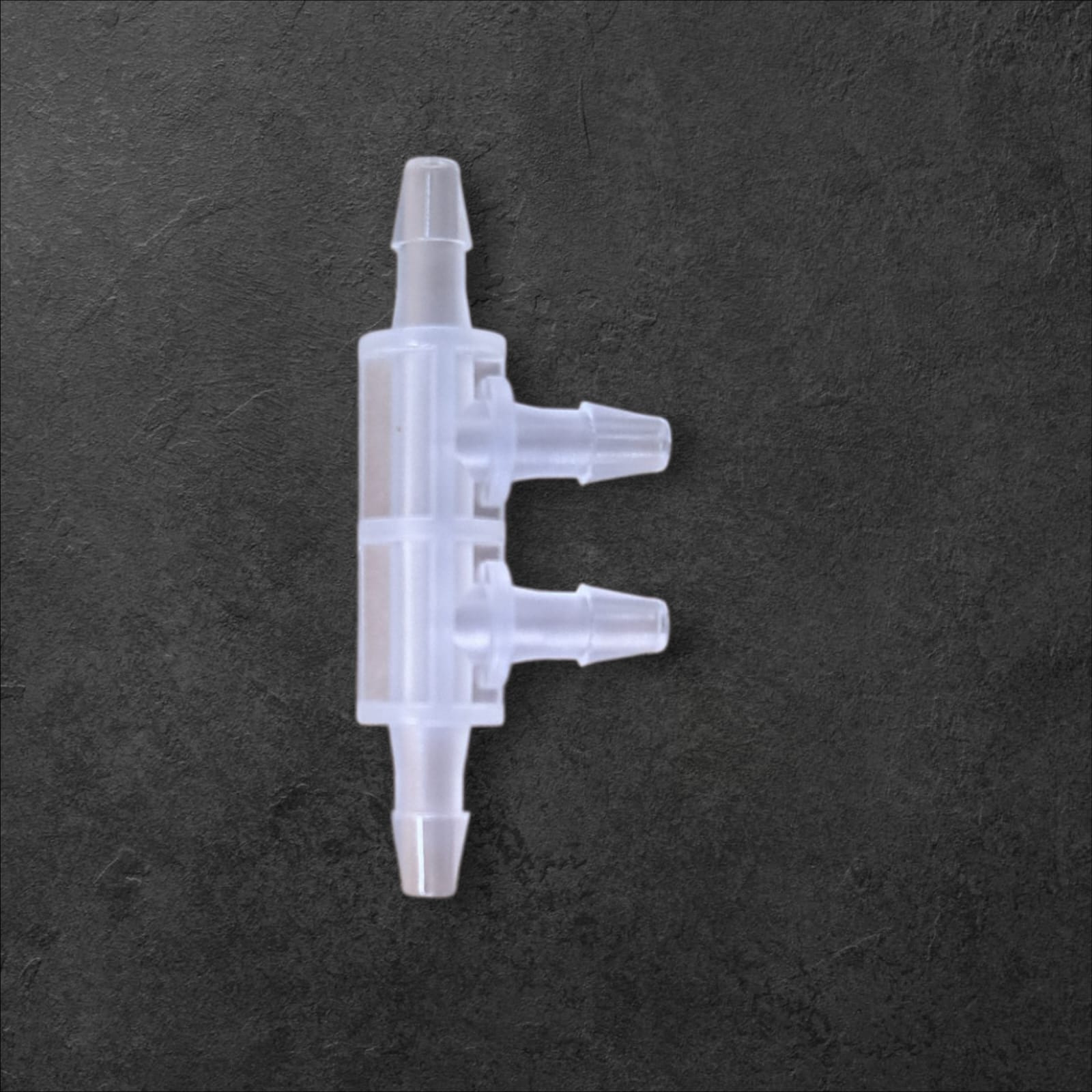 Double TEE Shape Fitting Natural PP ( 3/32" x 3/32" x 3/32" or 2.4 mm x 2.4 mm x 2.4 mm ) Connector